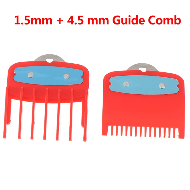 

2Pcs/Set Guide Comb Sets 1.5 + 4.5 MM / 1.5+3MM Size Attachment Comb For Professional Clipper