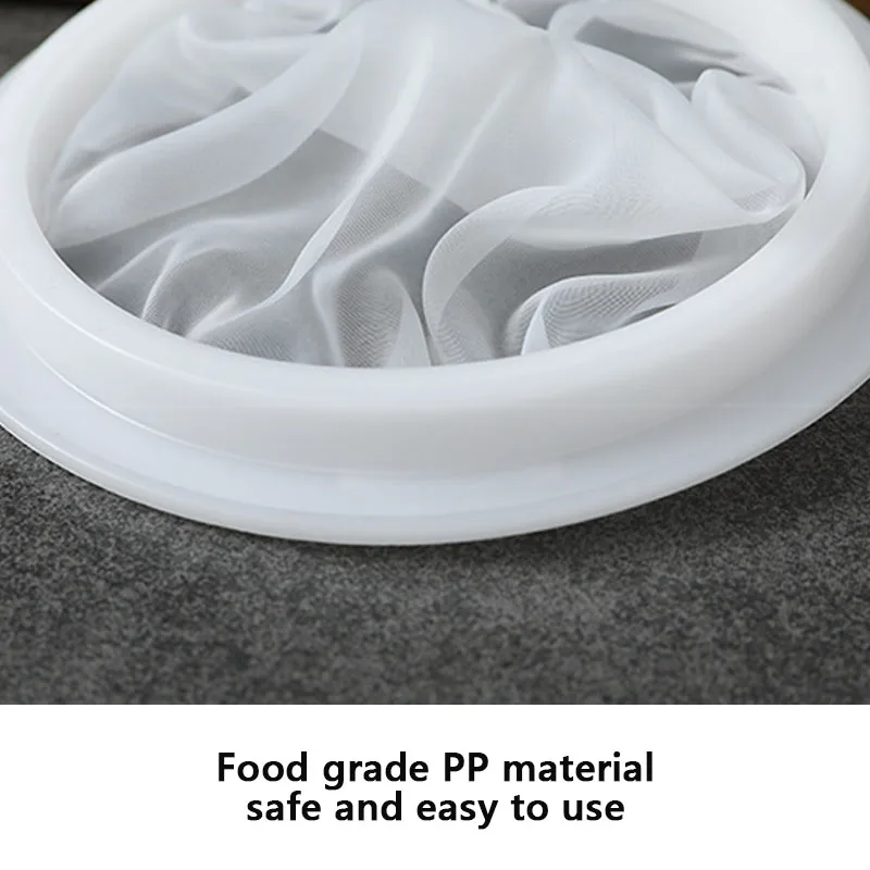 

100/200/400 Kitchen Ultra-fine Mesh Strainer Mesh Kitchen Nylon MeshFilter Spoon For Suitable For Milk Yogurt Soy Milk Coffee