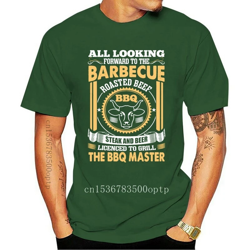 

New Looking Forward To Barbecue Roasted Beef Bbq Master Tshirt men's T-shirt