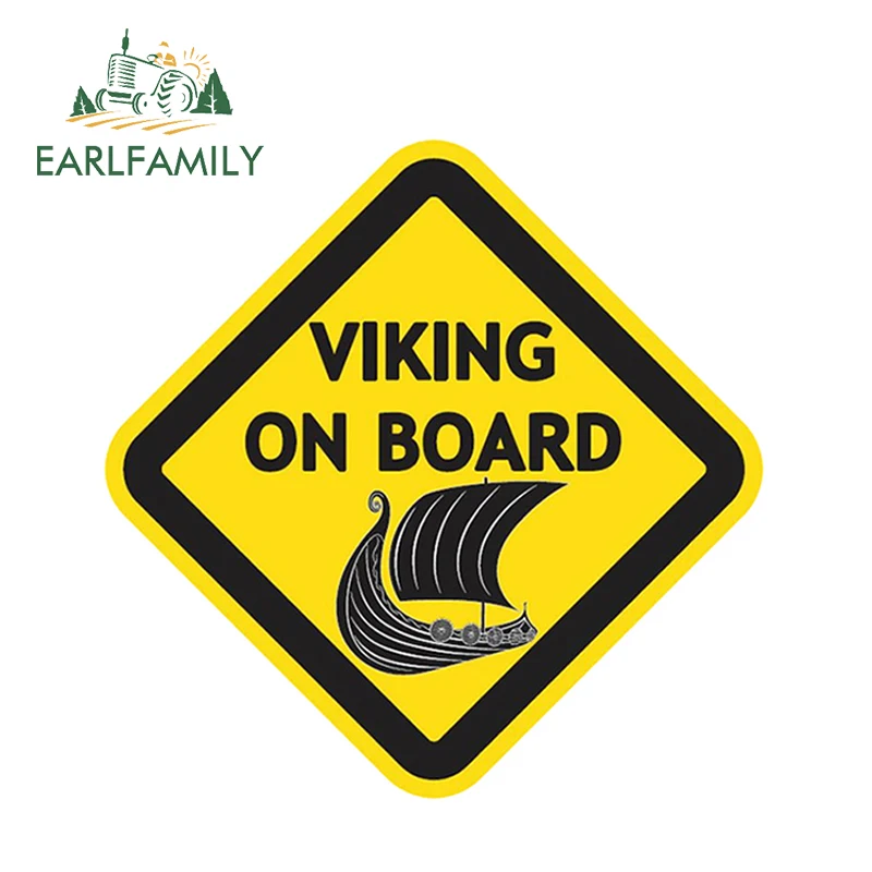 EARLFAMILY 12 см x 12 см VIKING наклейки на автомобиль для стайлинга Автомобиля Виниловая наклейка персональные водонепроницаемые аксессуары