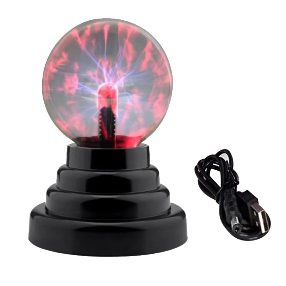 

USB Table Lamp Home Decoration Sound Touch Activated Plasma Ball Desktop Magic Nightlight Light Glowing Gift Disco Party Globe