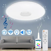 120w modern rgb led ceiling lights homelighting app bluetooth music light bedroom lamps 220v smart ceiling lampremote control