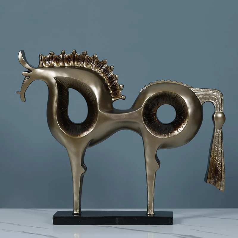 

Креативные американские лошади, Абстрактные Художественные украшения, украшения для гостиной, домашние аксессуары