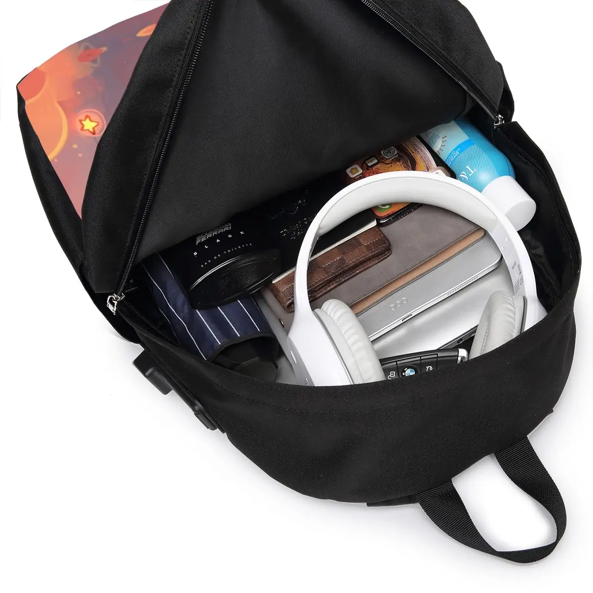 

Moon Star Backpack Moon Star Backpacks Street High quality Bag Men - Women Student Trending Multifunction Bags