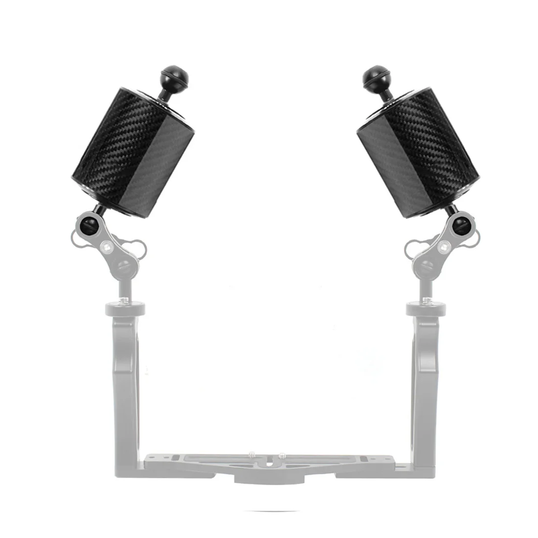 Плавучий водный поплавок BGNing из углеродного волокна с двумя шариками d80 мм 5/8/10