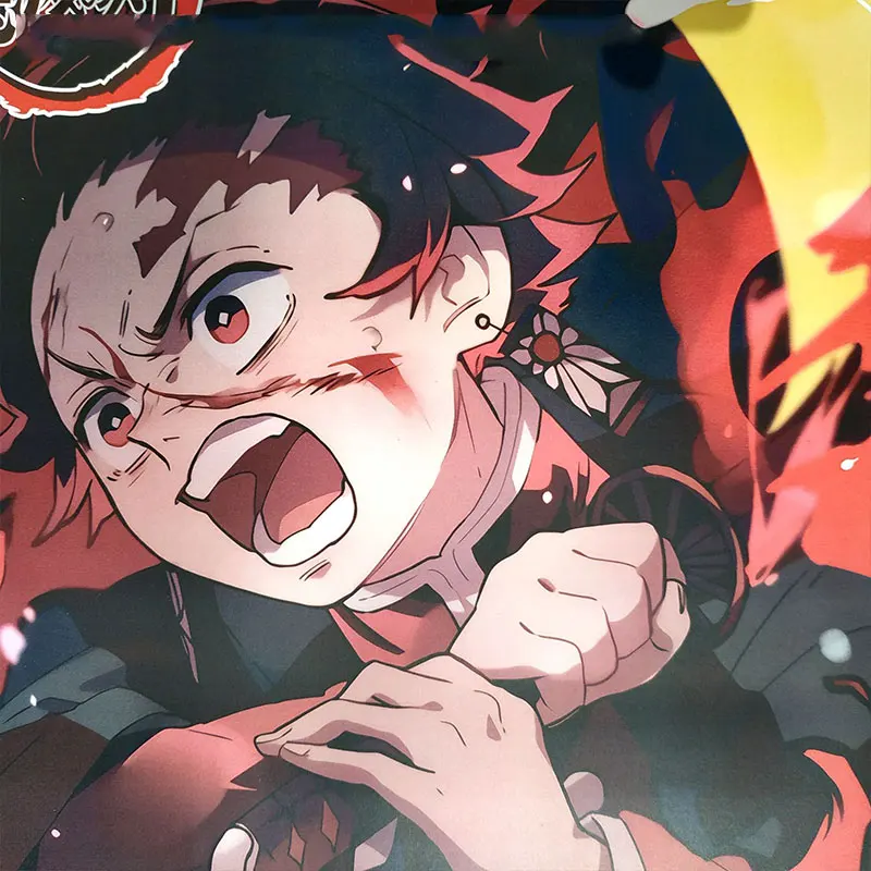 8 шт. аниме демон убийца Косплэй обои Kimetsu без Yaiba камадо Tanjirou Nezuko Agatsuma Zenitsu роль