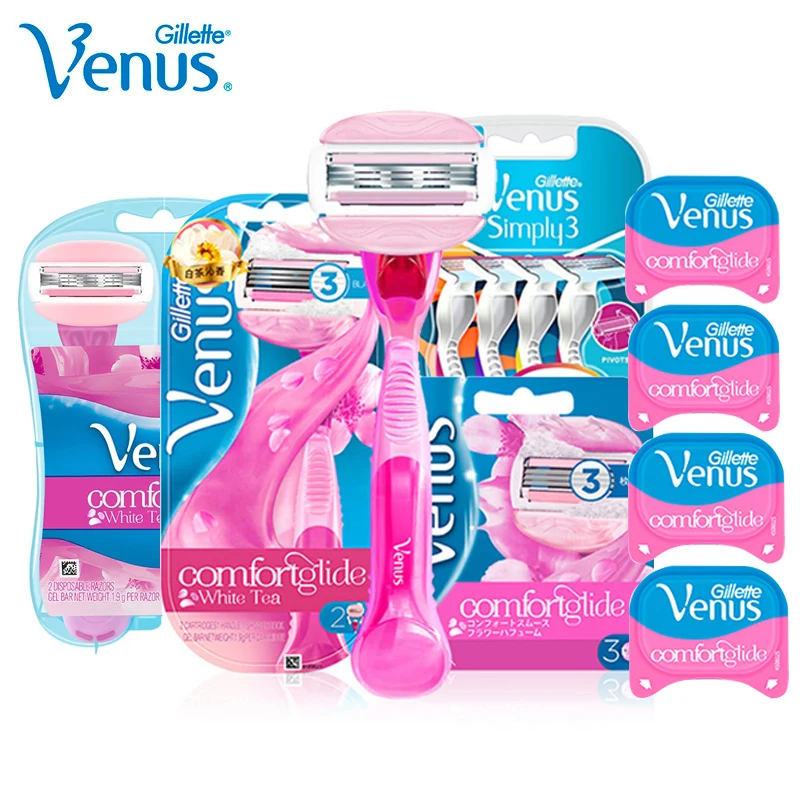 Оригинальная Безопасная бритва Gillette Venus для женщин ручная Бритва гладкого бритья