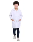 Детское пальто для медицинской лаборатории унисекс, белая одежда с длинным рукавом для косплея медсестры и врача, туника, блузка