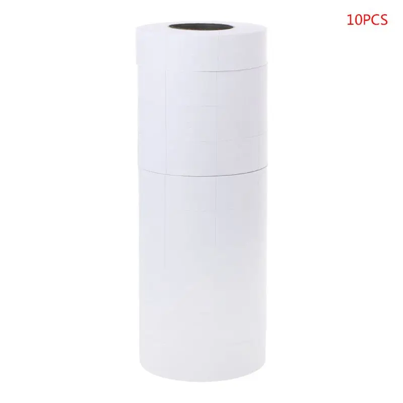 

10 Rolls Price Label Paper Refill Tag Mark Sticker Double Row For MX-6600 Labeller