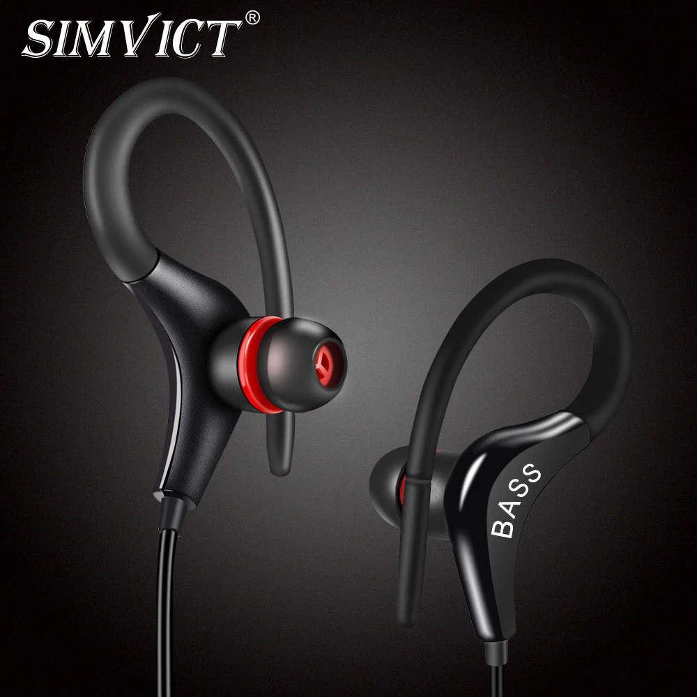 наушники Горячая продажа PTM ST3 Спорт Ушные крючки с микрофоном Hands free супер бас