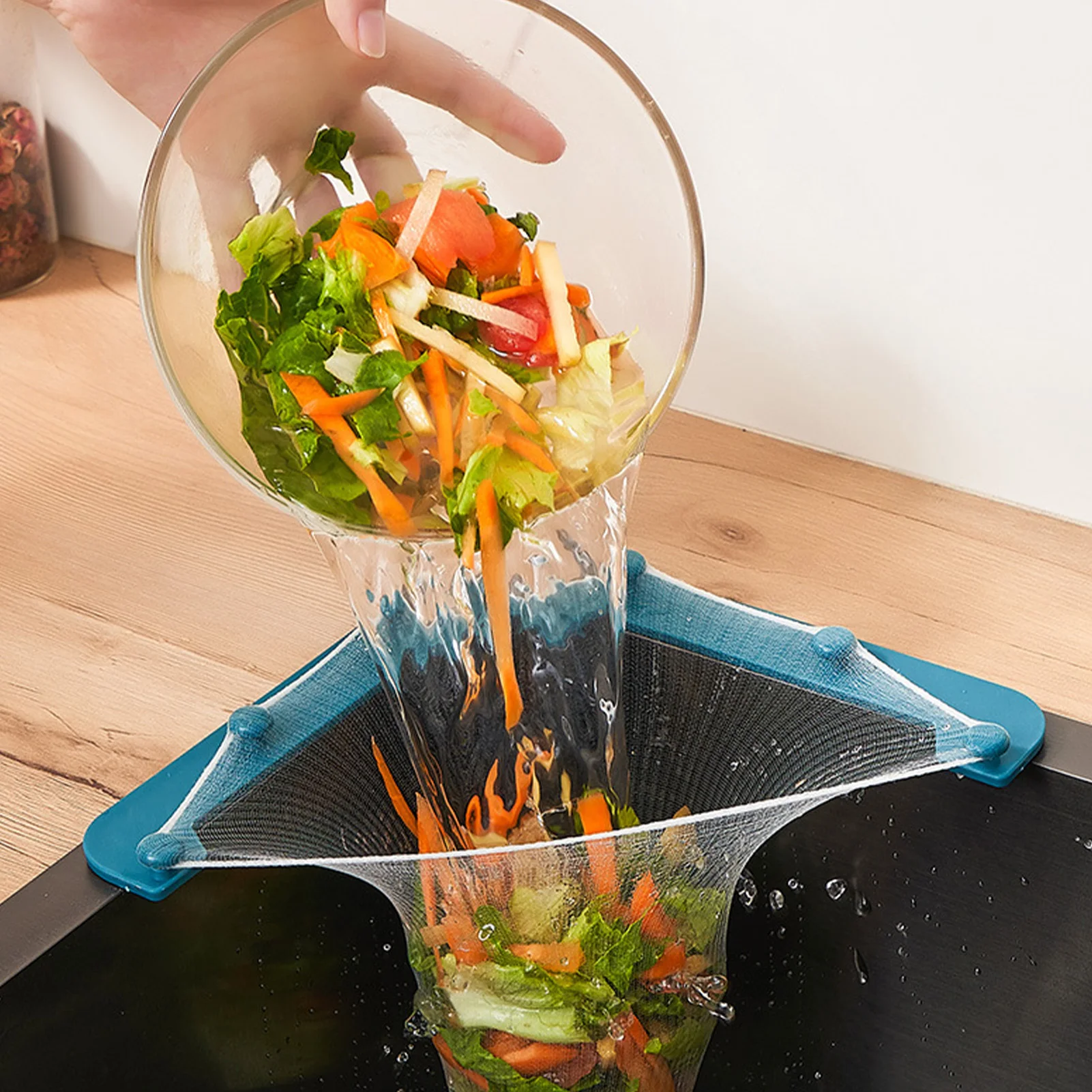 

Сетчатый мешок для мусора, треугольная сливная решетка для раковины, 50 штук