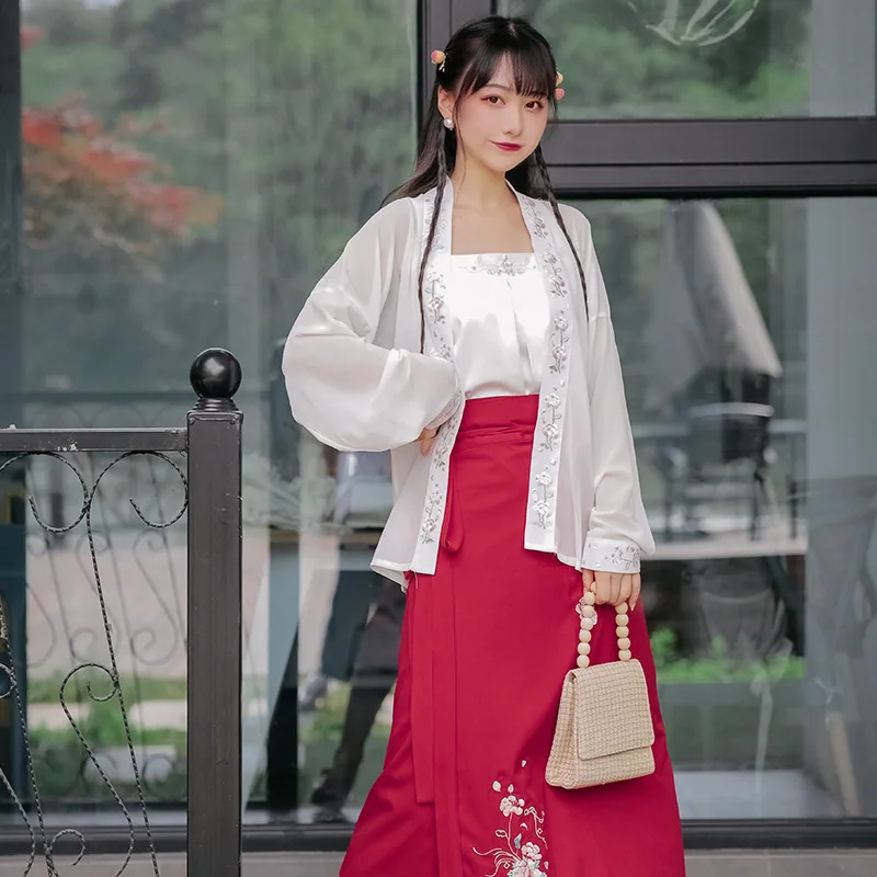 

Summer Vintage Japanese Style Kimono Female Embroidered Japanese Kawaii Cardigan Dress Suit Japan Women Clothes Daily Cosplay