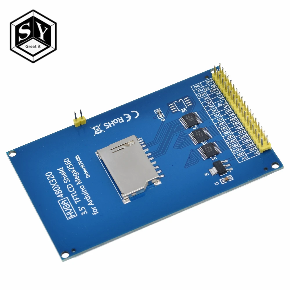 GREAT IT 3,5 дюймовый TFT ЖК-экран модуль Ultra HD 320X480 для Arduino MEGA 2560 R3 плата