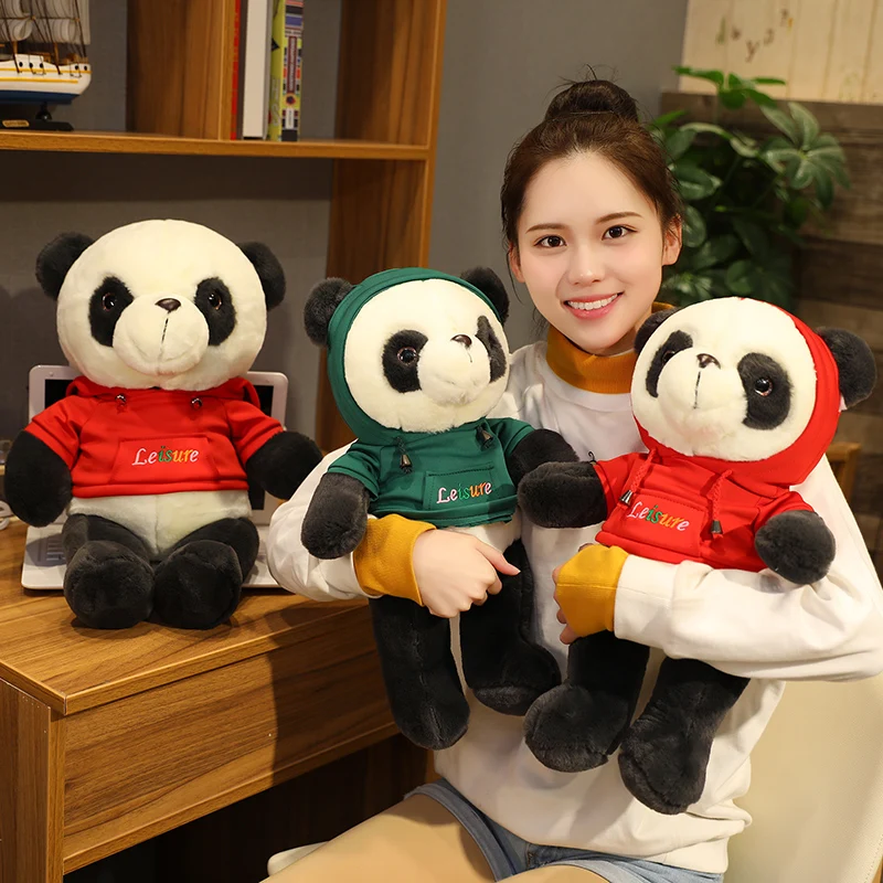 

Cute Sweater Bear Plush Stuffed Animal Doll Baby Animal Toy Doll Software Cartoon Doll Meng Meng Seated Bear Child Holiday Gift