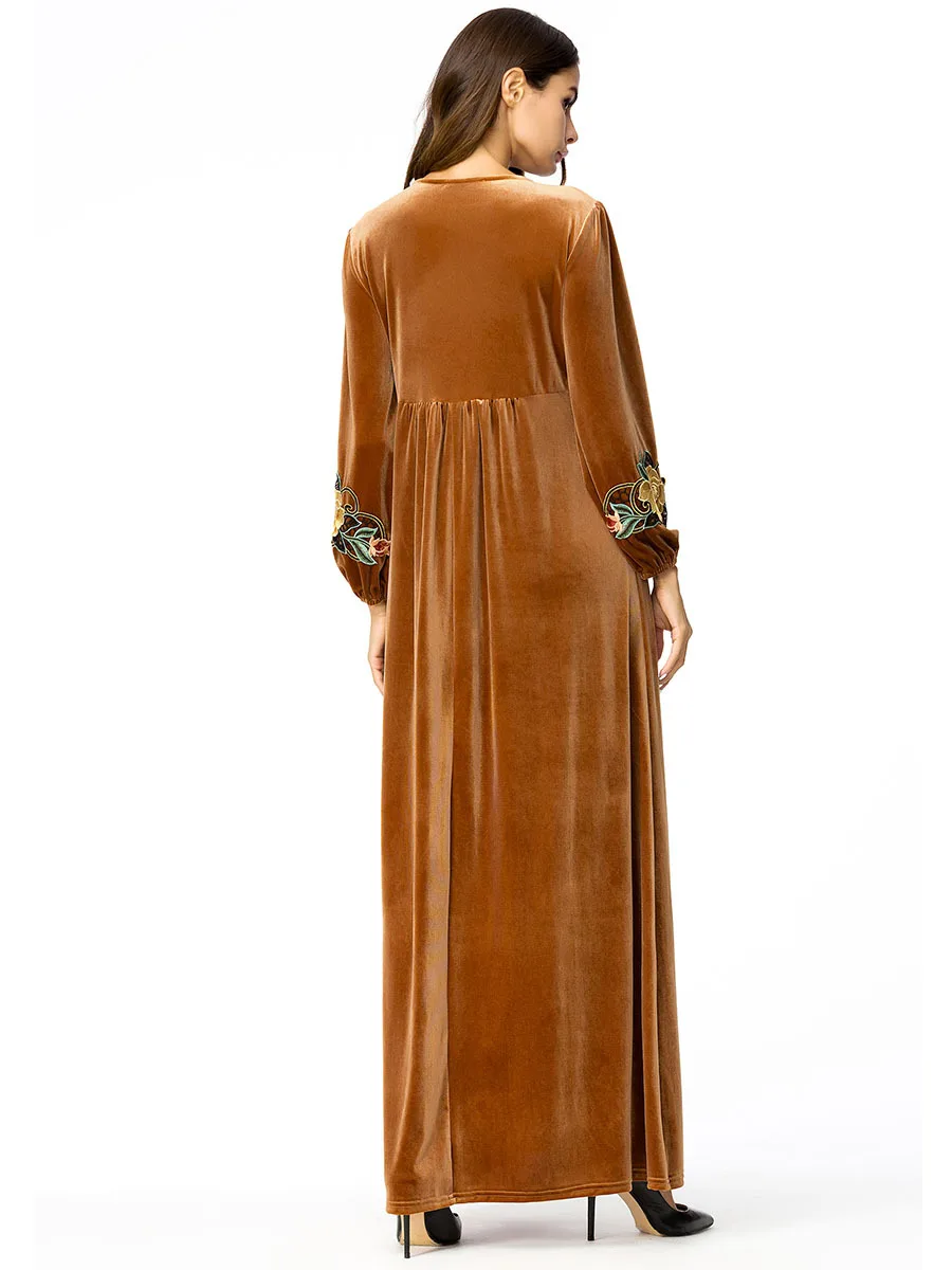 Мусульманское платье Мусульманская одежда Марокканский кафтан Осенние халаты