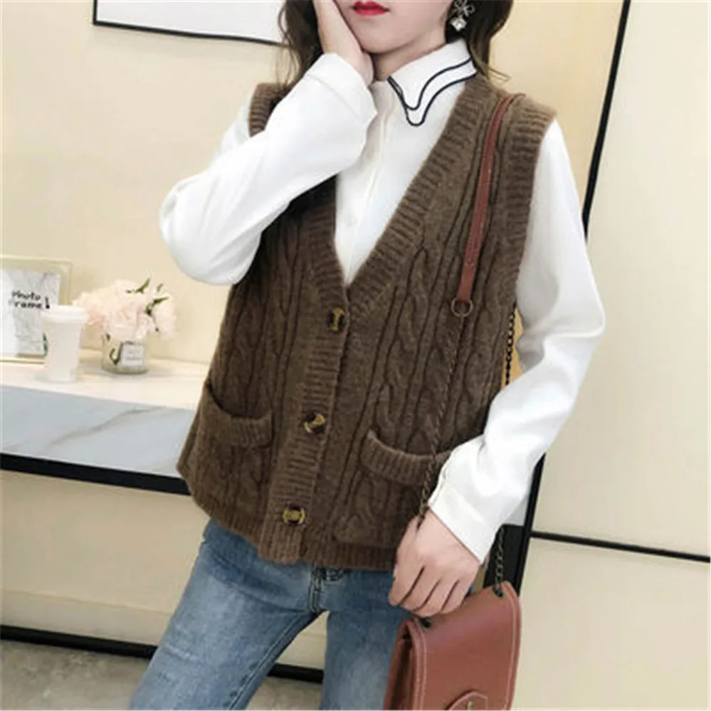 Женский укороченный кардиган трикотажный топ без рукавов Офисная однотонная