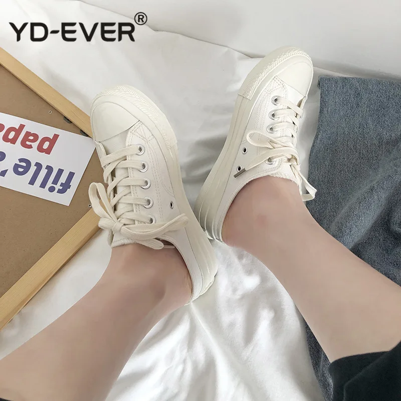 Парусиновая женская обувь Обувь на танкетке Повседневная высоком каблуке