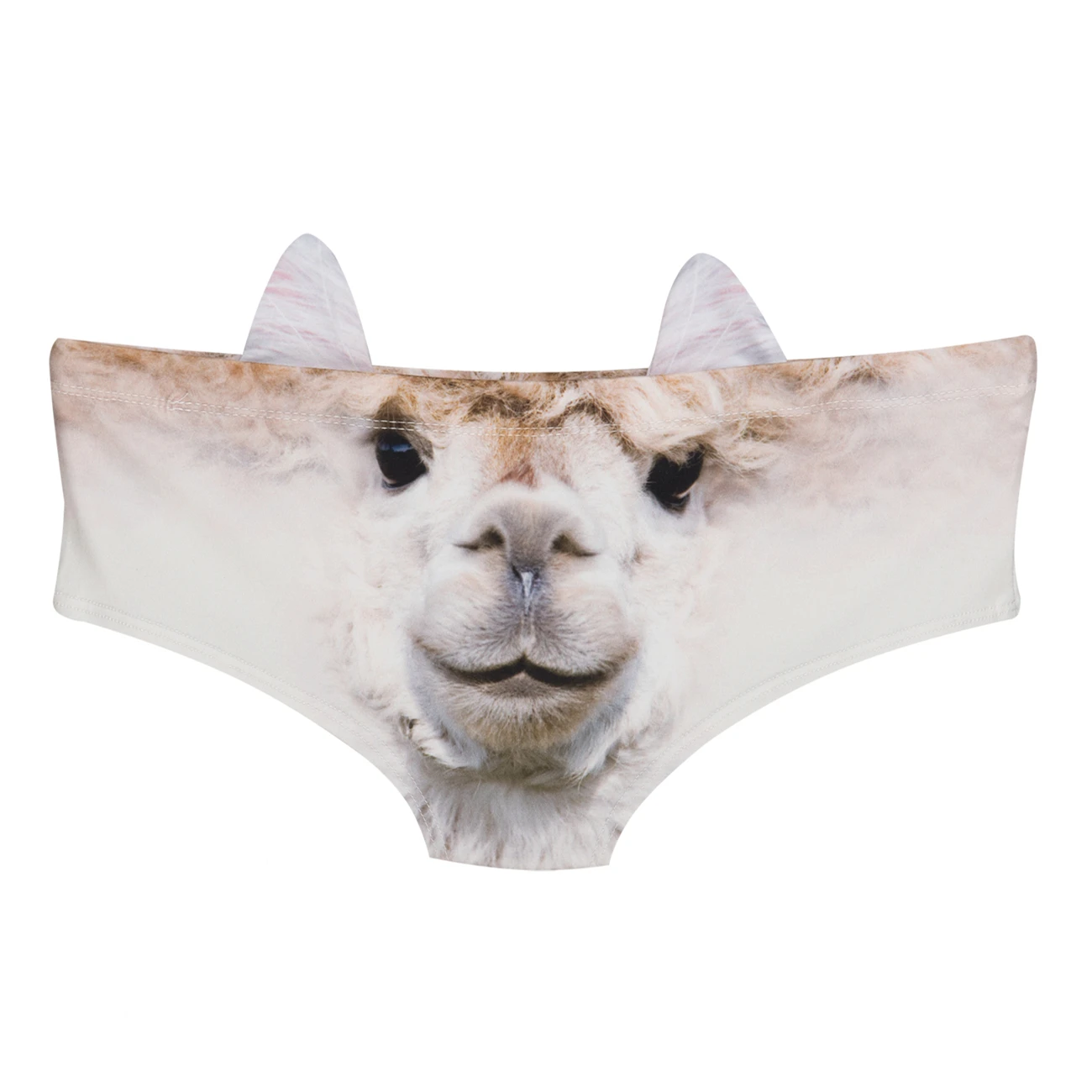 Женские трусики с ушками нижнее белье трусы принтом альпака женское сексуальное