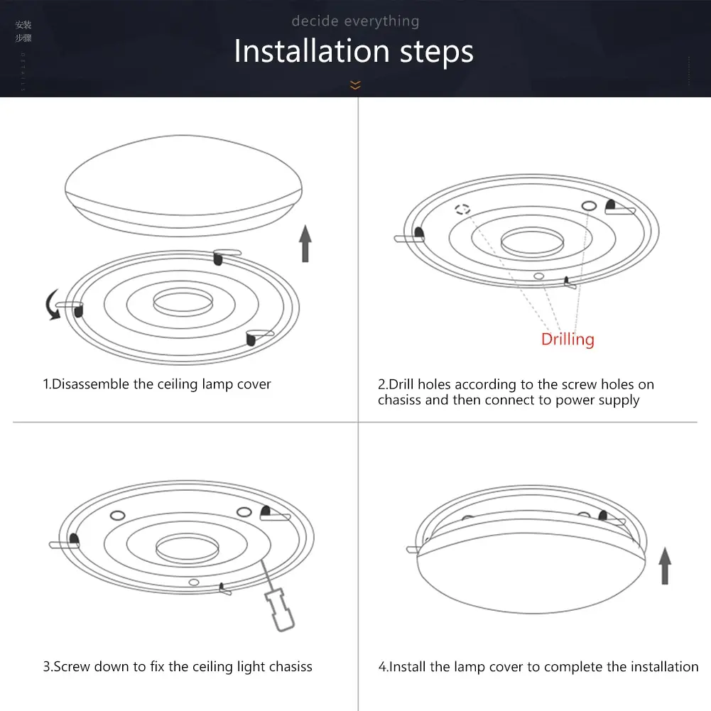 Ультратонкий потолочный светодиодный светильник 72 Вт 36 24 18 12 ультратонкий