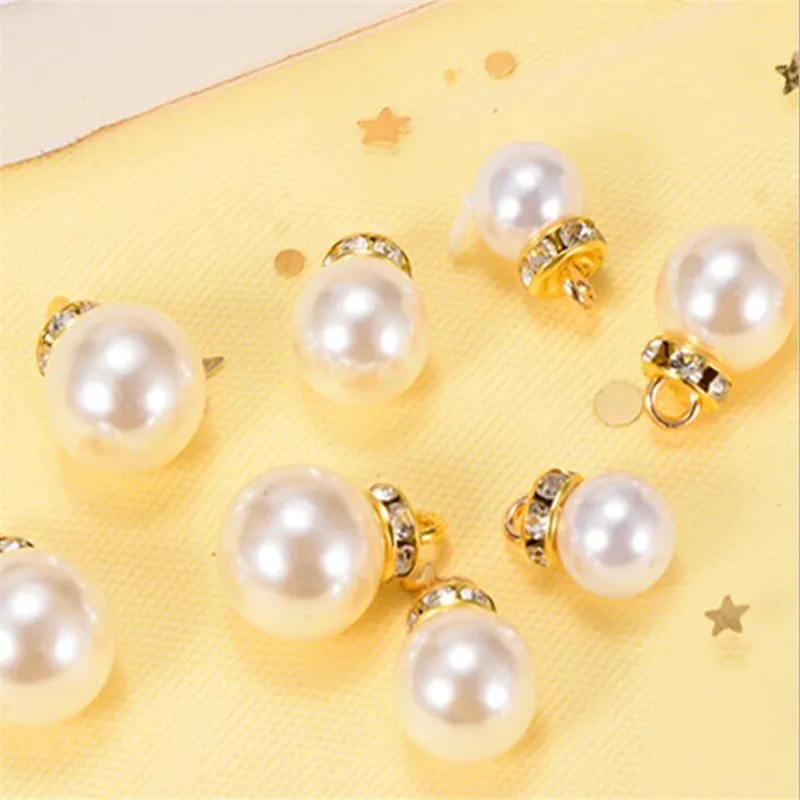 Цвета слоновой кости белый ABS жемчуг бусины жемчужные пуговицы с отверстием