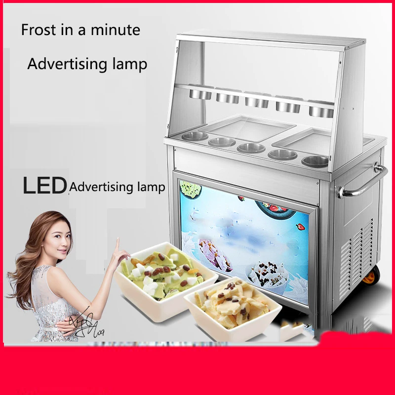 Машина для жареного мороженого коммерческая машина приготовления йогурта