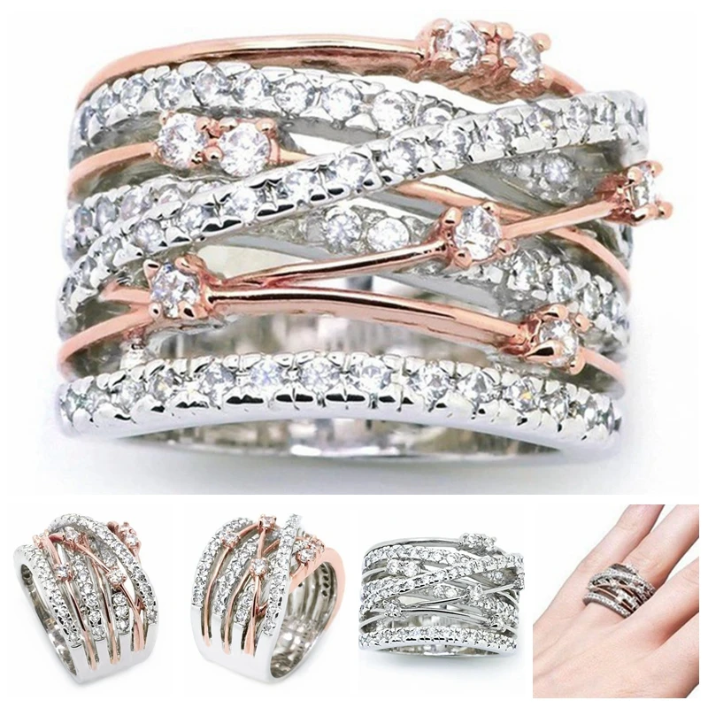 Кольца на палец для вечеринки большая роскошная Свадебная бижутерия|Кольца| |