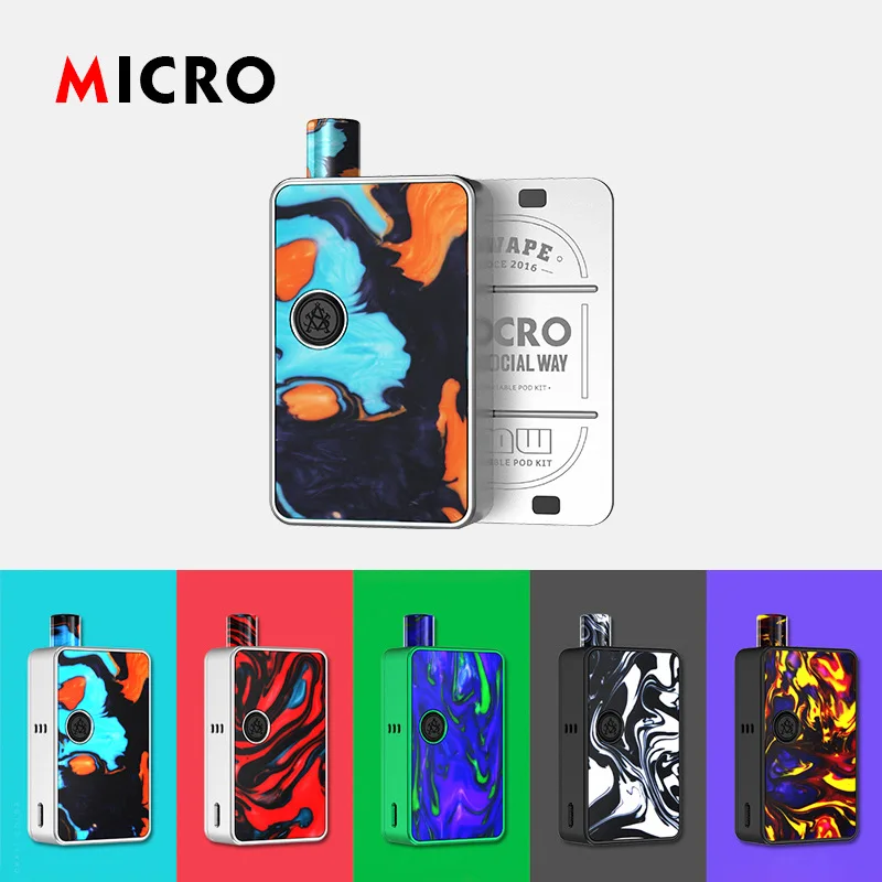 Оригинальный ASVAPE микро эльф коробка Mod Kit 1100 мАч доставка производится в течение 5