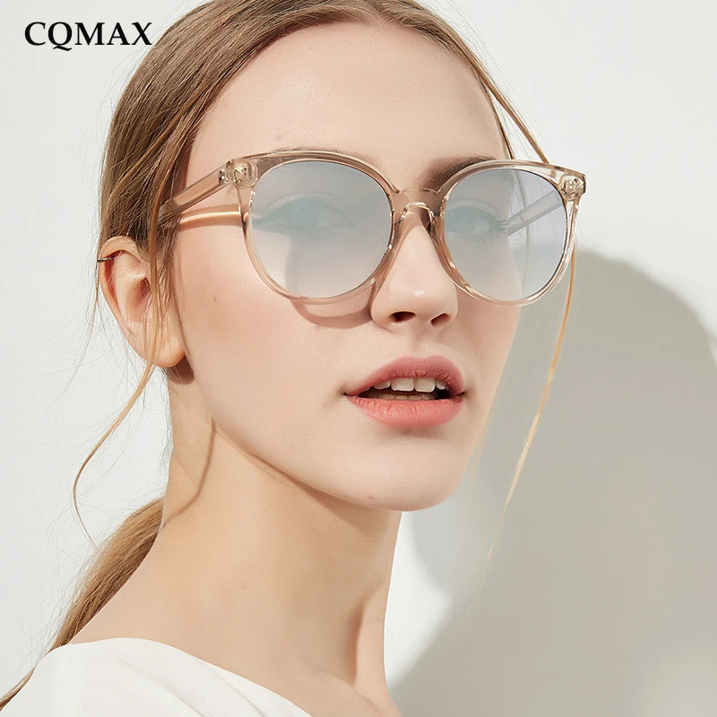 CQMAX 2019 Модные Классические Круглые ретро солнцезащитные очки роскошные женские