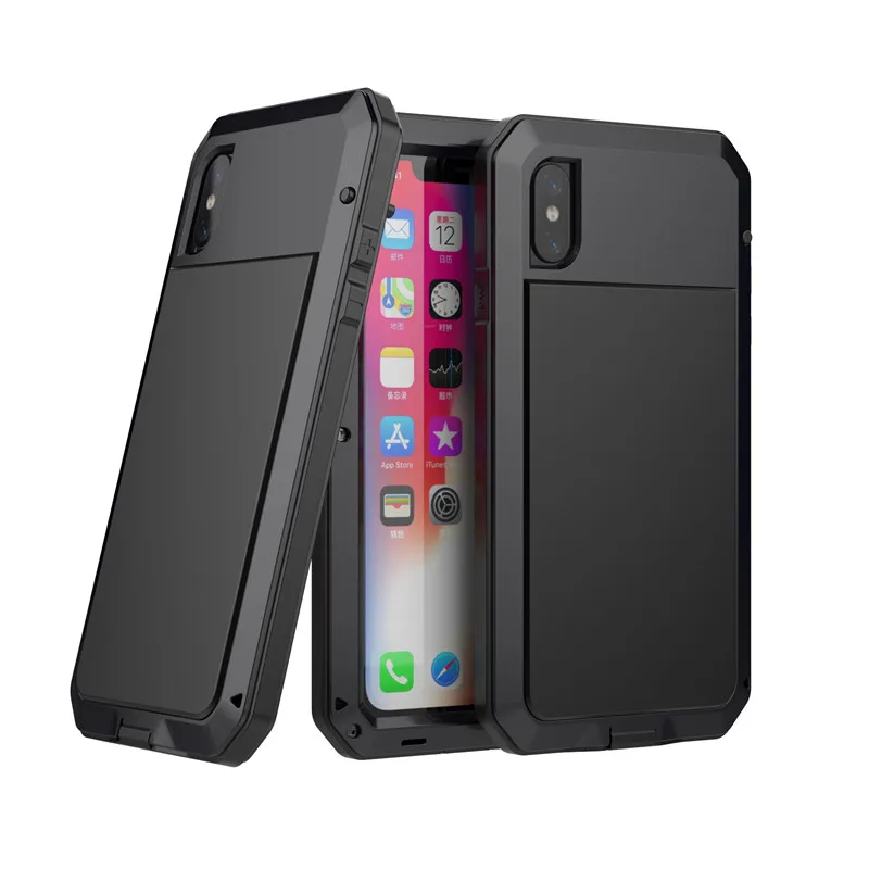 Полный защитный Роскошный металлический чехол для iPhone 11 11Pro 6S 7 Plus, противоударный чехол для samsung Galaxy Note9 S10 S9 S10Plus S8 S8Plus