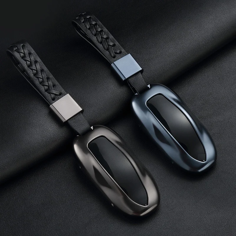 Чехол для ключа Tesla Model S чехол держатель ключей автомобиля из алюминиевого сплава