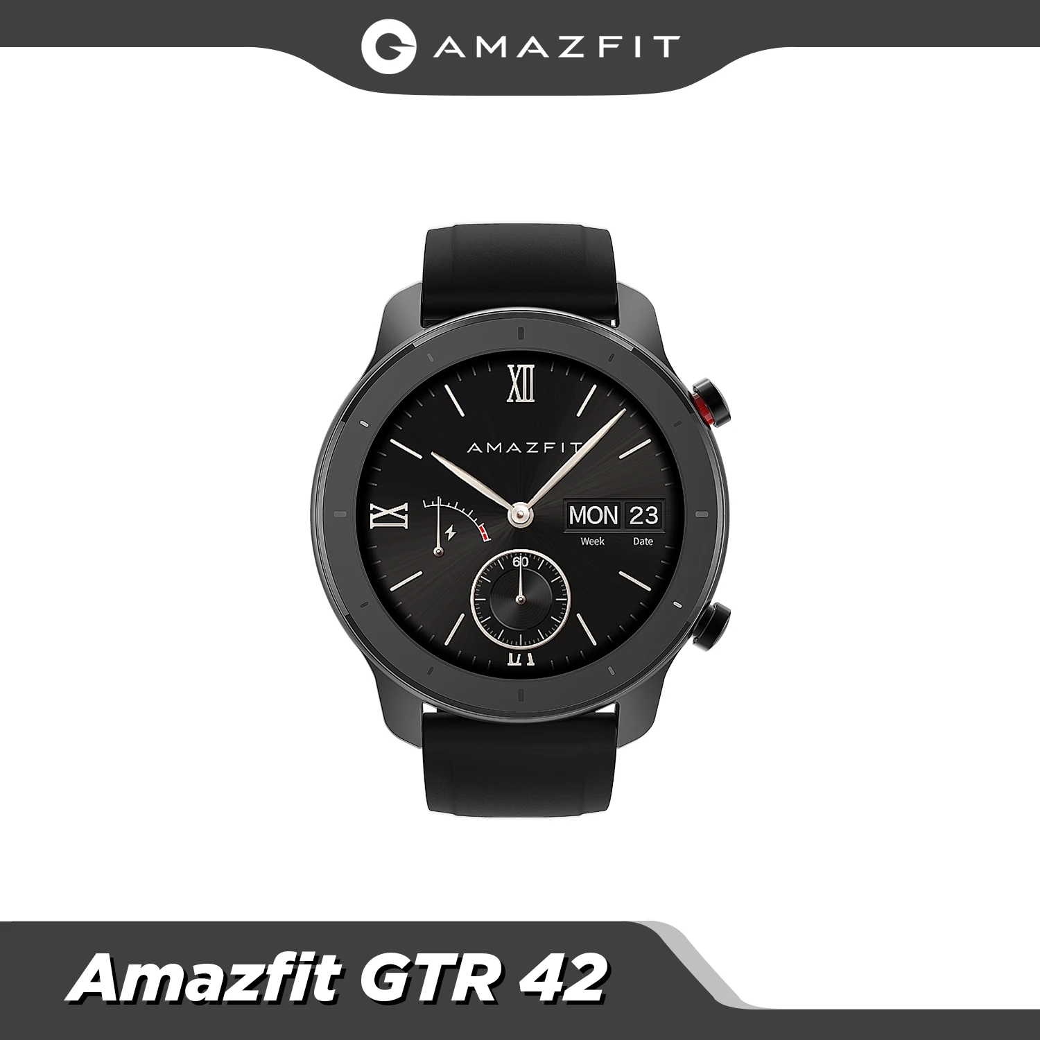 Оригинальная глобальная версия Amazfit GTR 42 мм Смарт часы 5ATM водонепроницаемые 12