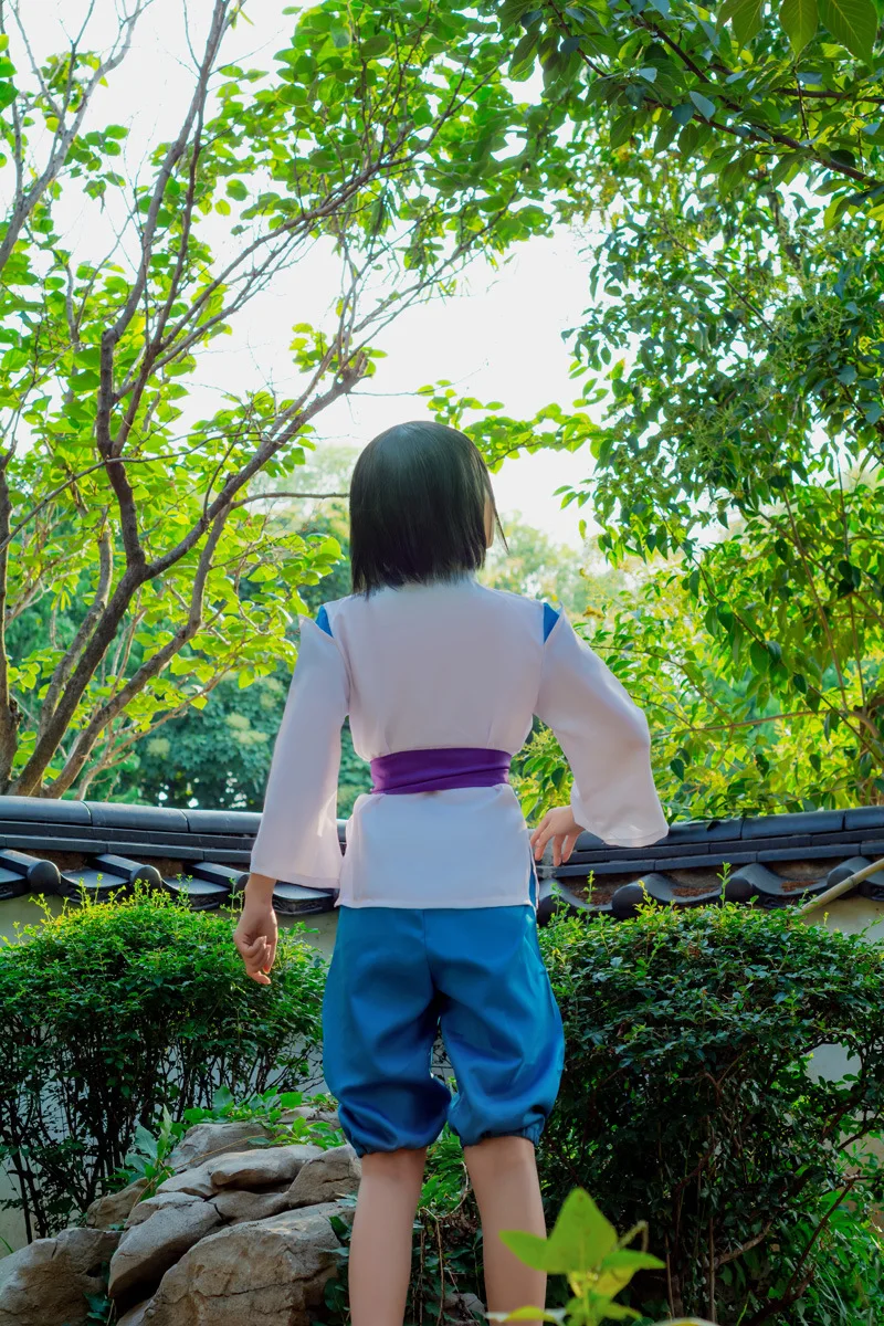 Аниме Унесенные призраками Sen to Chihiro no Kamikakushi белый дракон Haku Nigihayami Kohakunushi униформа косплей костюм для вечеринки