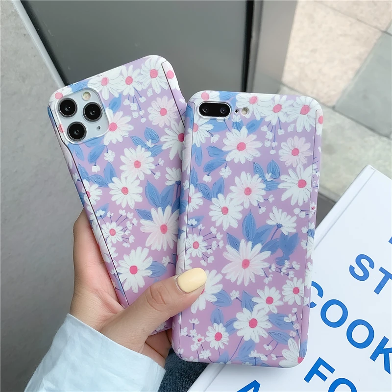 Чехол для телефона с полной защитой на 360 градусов iPhone 6 6S 7 8 Plus XR X XS Max Жесткий из