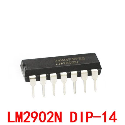 10 шт. LM2902N DIP14 LM2902 DIP LM2902P DIP-14 Новый и оригинальный IC | Электронные компоненты