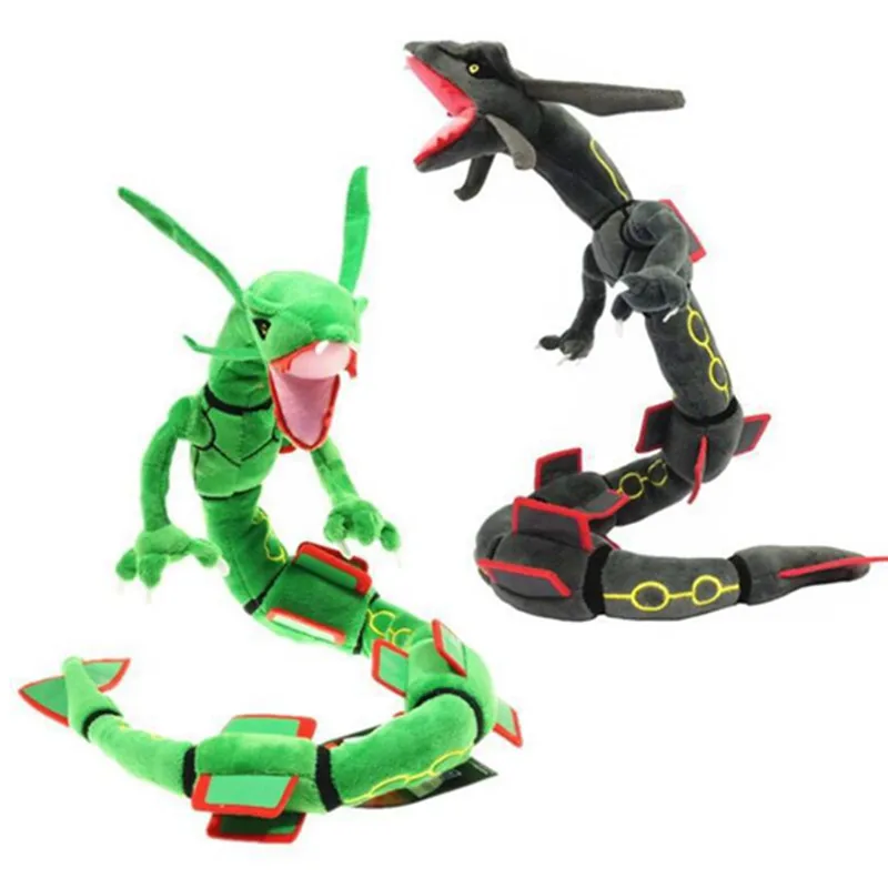 

Аниме Фигурка, 80 см, черный Rayquazas, Беззубик, поезд дракона, зеленая змея, мягкие плюшевые игрушки-животные, подарки, фанки, дети, поп