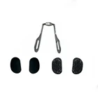 2 пары, черные силиконовые солнцезащитные очки, мягкие носоупоры, амортизирующая подушка безопасности, дышащие удобные очки, Нескользящие 2 стиля