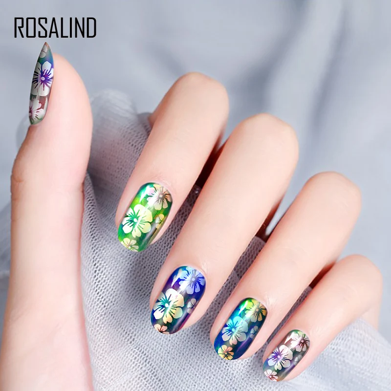 

ROSALIND Thermal Sensitive Colorful Varnishes 2ml Gel Nail Art Design Air Dry Color Changing Lacquer Painting Gel Semi Permanent