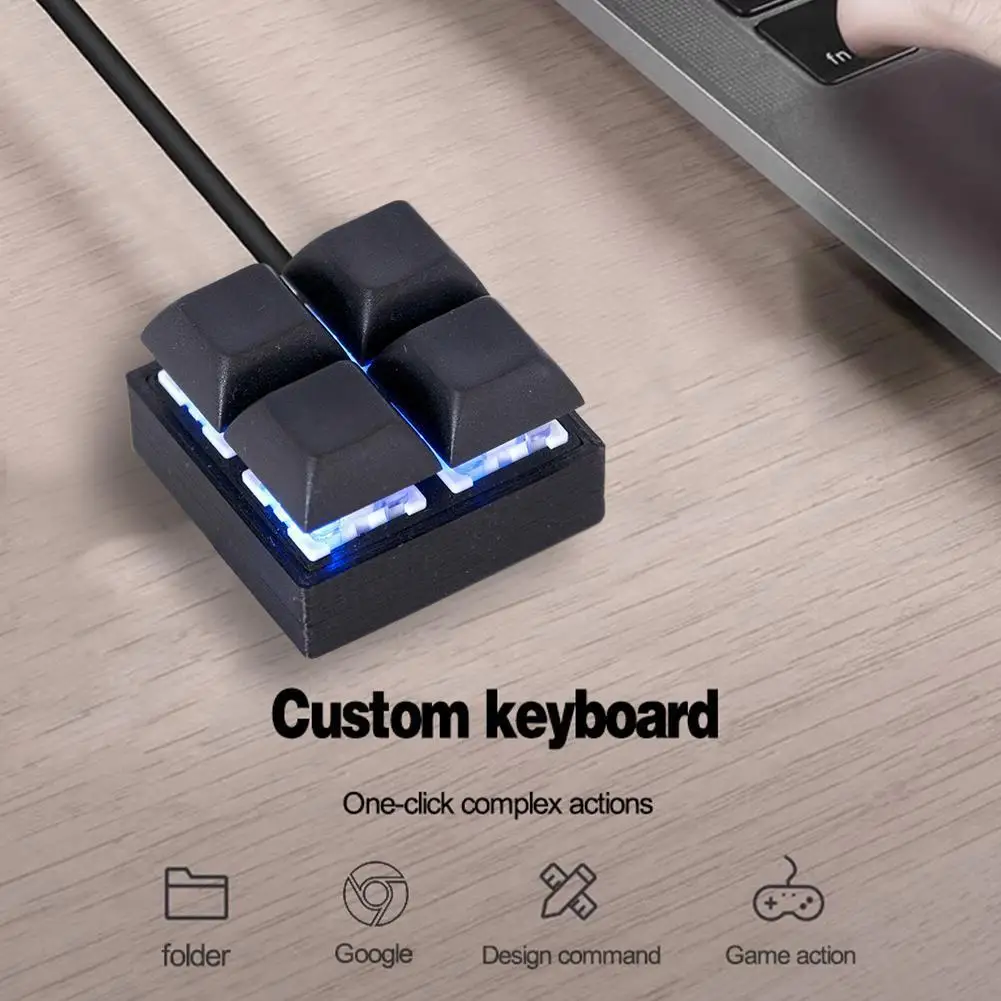 

Мини-клавиатура OSU, игровая клавиатура с RGB-подсветкой, программируемая механическая клавиатура «сделай сам», клавиатура с функцией макро, с...