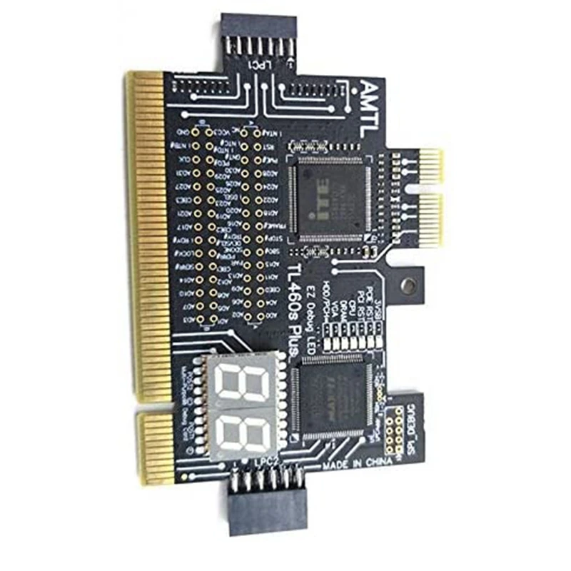 

TL460S Diagnostics Card,Analyzer Diagnostic Card for Laptop Desktop PCI PCI-E Motherboard Tester Mainboard