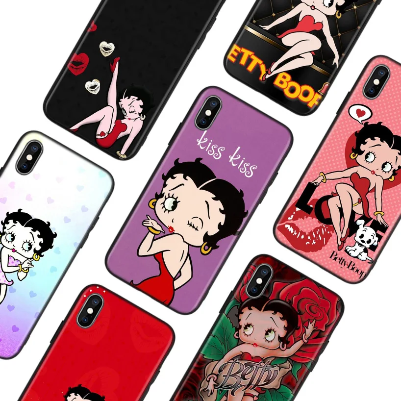 Betty boop винтажный черный чехол для телефона huawei mate 30 20 10 P30 P20 P10 Pro Lite P Smart Z роскошный Coque Shell