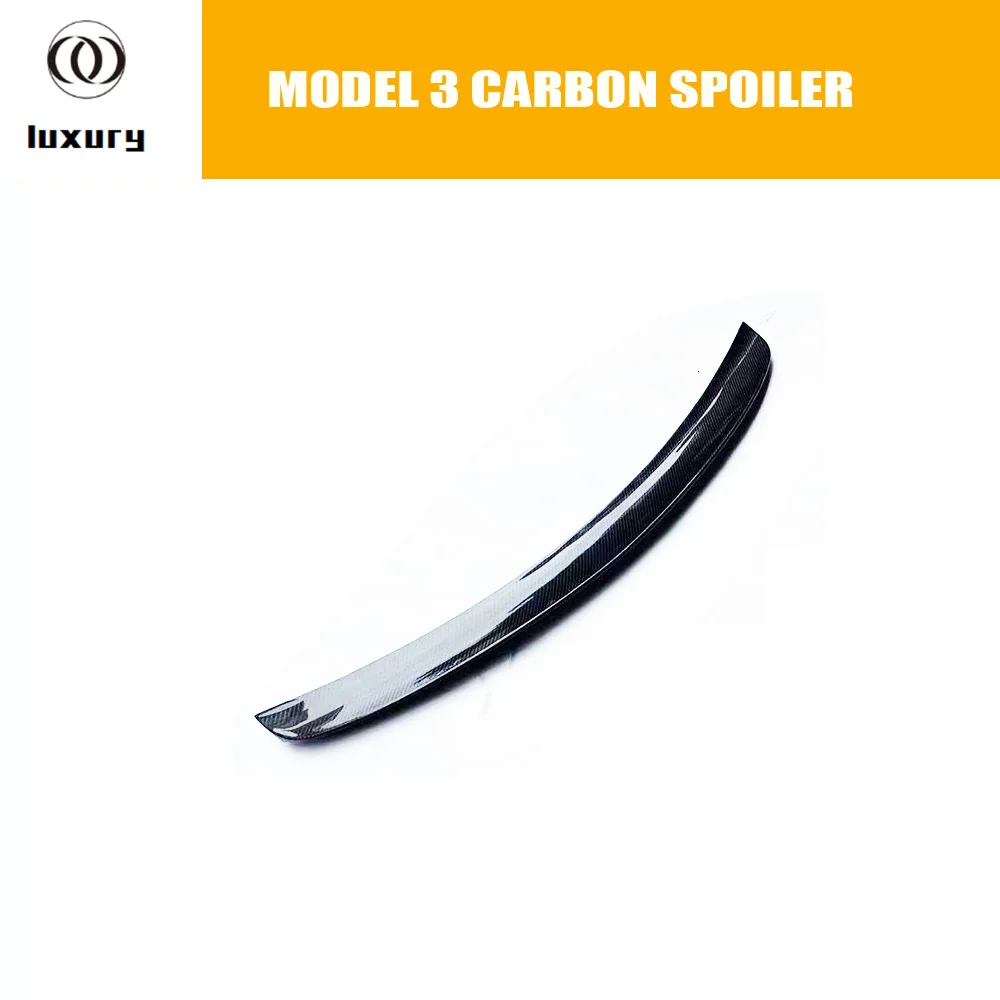 Модель 3: задний бампер углеродного волокна спойлер на багажник крыло для Tesla