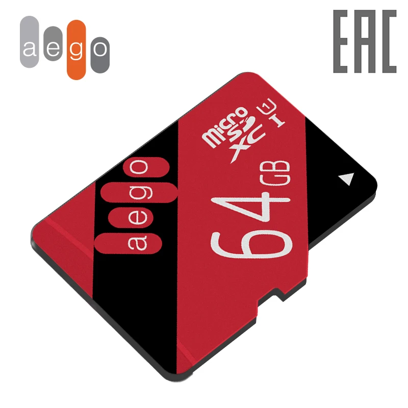 Карта памяти AEGO 64ГБ U1 Class 10 microSDXC (без адаптер)|Карты памяти| |