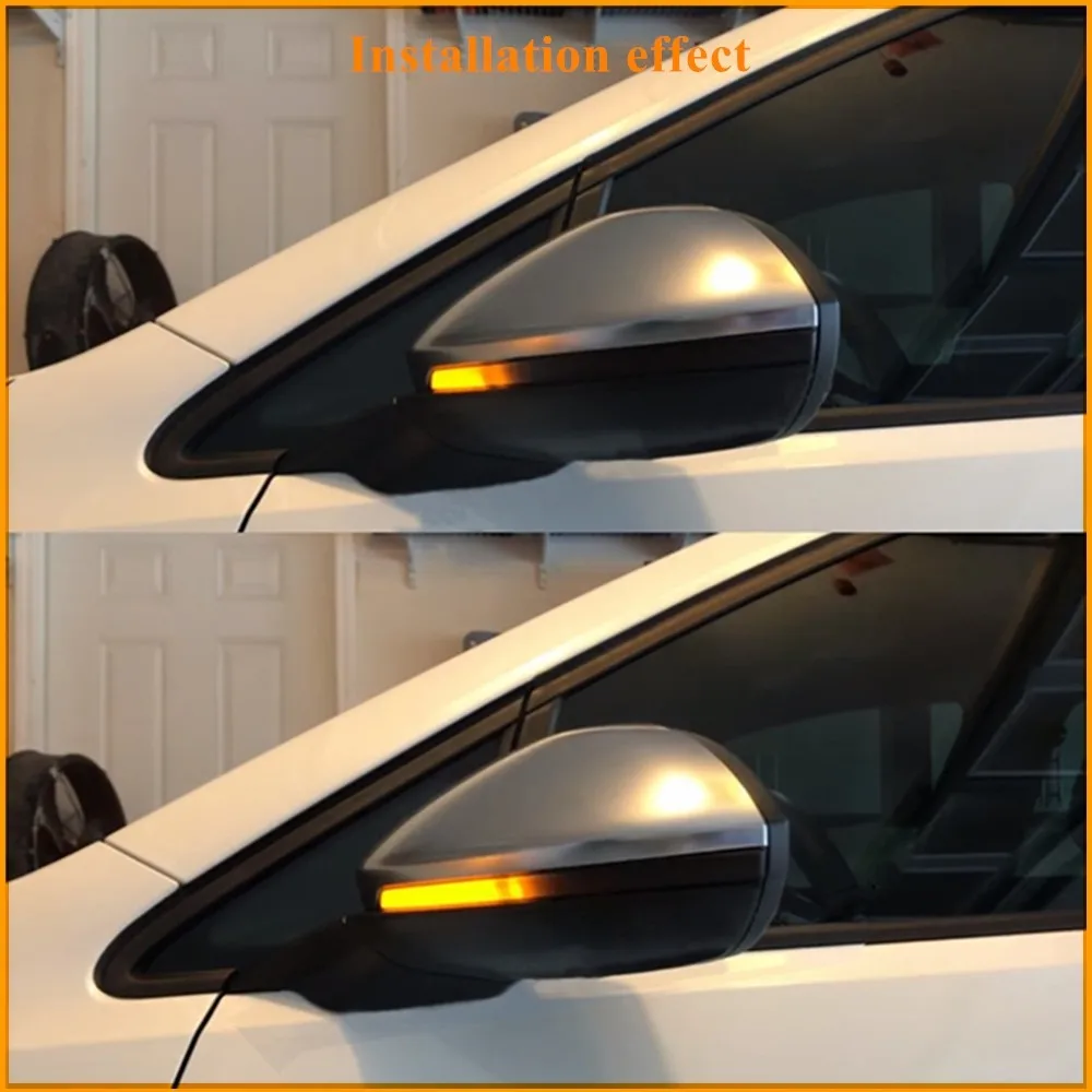 

2PCS Blinker Rear View Mirror Dynamic Turn Signal LED Light Indicator for Audi A3 A6 A4 B9 A5 Q5 Q7 Car Mirror Signal Lights