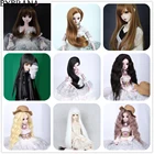 Bybrana длинные прямые черные белые волосы 13 14 BJD парики для кукол