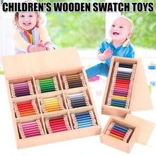 New Early Education Color Card Toys Sensory Training Educational Toys For Toddlers Wooden Box Set Dr