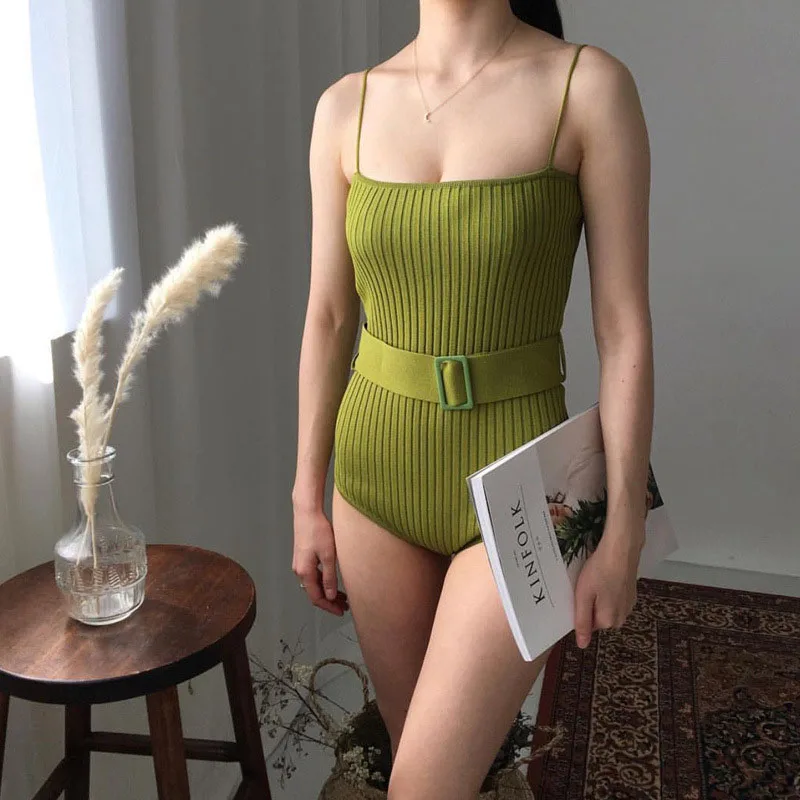 Сексуальный купальник 2020 Женский Корейский Летний Новый Ретро небольшой свежий