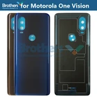 Корпус аккумулятора для Motorola One Vision OneVision, задняя крышка, задняя крышка аккумулятора XT1970, задняя крышка корпуса телефона, новая верхняя крышка