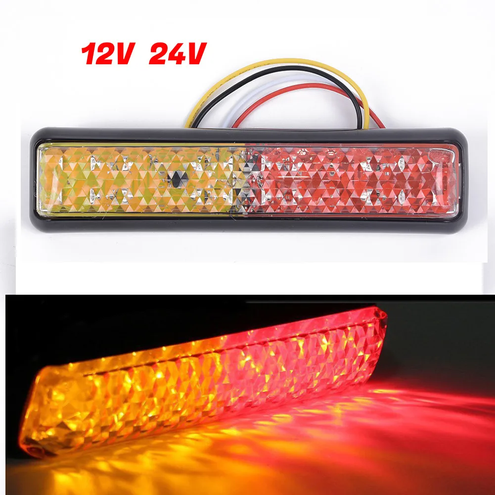 

1X Rear Stop 24LED Lights Tail Brake Indicator Lamp Trailer Truck Reverse Light
