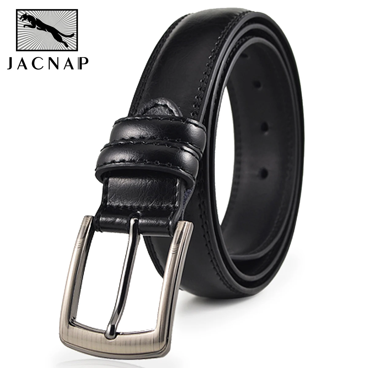 JACNAIP Pin Buckle Leather Belts for Men Cowboy Genuine Luxury Straps Brand jeans Casual Vintage Design Adjustable Male Belts