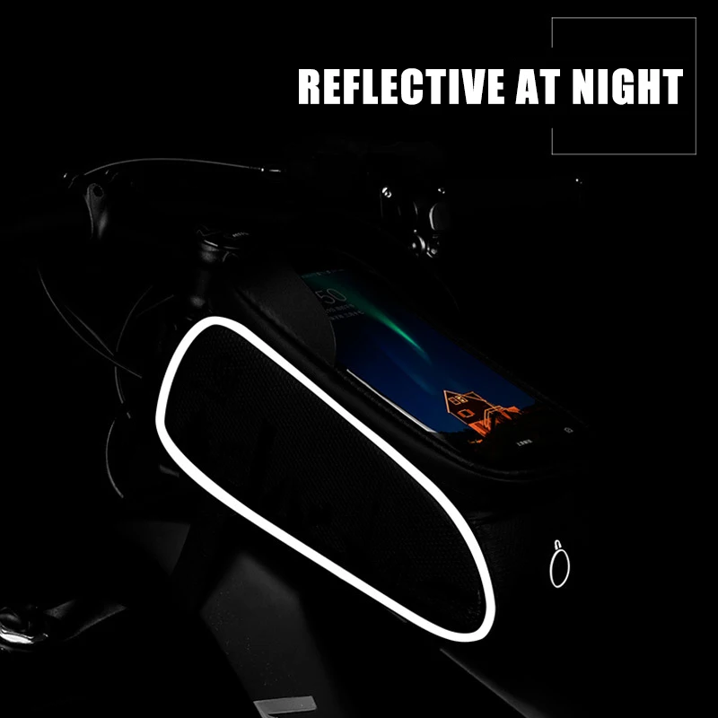

6.5 inch TPU Touch Screen Waterproof Bike Holders Front Top Tube Bag For iPhone SE 2020 11 Pro Max XR GPS Bicycle Handlebar Bag